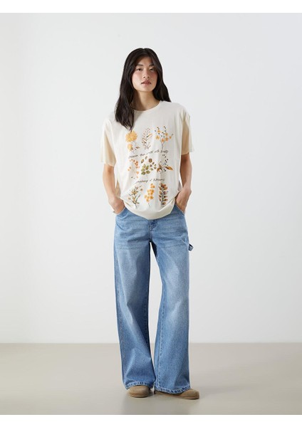 Baggy Fit Kadın Jean Pantolon (S5)