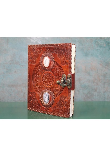 Taşlı Deri Defter Model 2