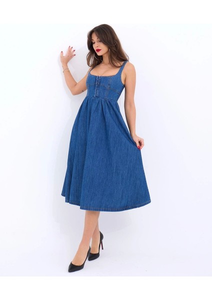 7143 Kot Elbise-Mavi modelleri