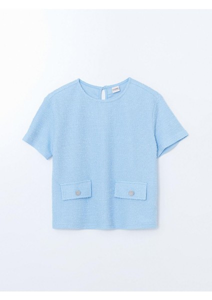 Bisiklet Yaka Kız Çocuk Tüvit Bluz ve Şort Etek (S5) fiyatları