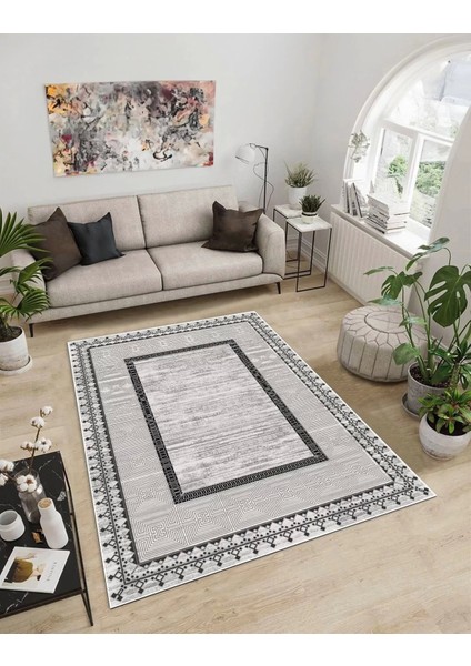 Işıltı Koleksiyonu MODEL102 Süngerli Dijital Baskılı Saçaksız Mutfak Halısı Yolluk