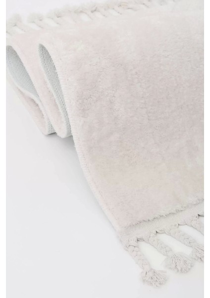 Peluş Halı Açık Vizon Cool Saçaklı Post Kesme Yolluk Kilim Salon Halısı Modelleri modelleri