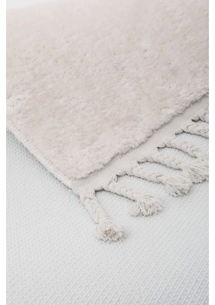 Peluş Halı Açık Vizon Cool Saçaklı Post Kesme Yolluk Kilim Salon Halısı Modelleri fırsatları