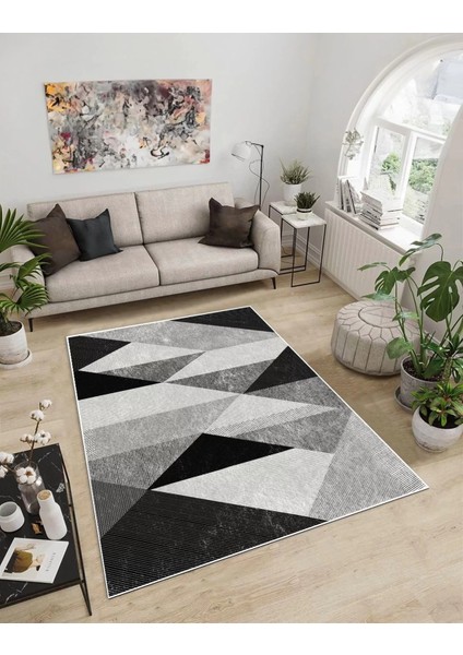 Işıltı Koleksiyonu MODEL108 Süngerli Dijital Baskılı Saçaksız Mutfak Halısı Yolluk