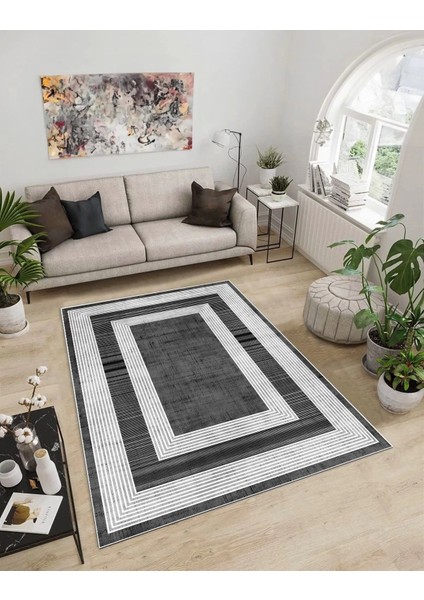 Işıltı Koleksiyonu MODEL30 Süngerli Dijital Baskılı Saçaksız Mutfak Halısı Yolluk