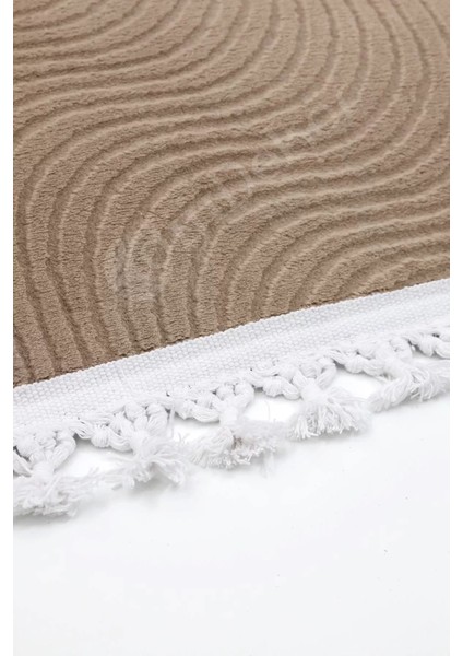 Halı Cool Kahverengi Sahra Kaymaz Yıkanabilir Saçaklı Yolluk Salon Halısı Modelleri modelleri