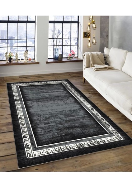 Işıltı Koleksiyonu MODEL156 Süngerli Dijital Baskılı Saçaksız Mutfak Halısı Yolluk