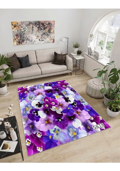 Işıltı Koleksiyonu MODEL24 Süngerli Dijital Baskılı Saçaksız Mutfak Halısı Yolluk