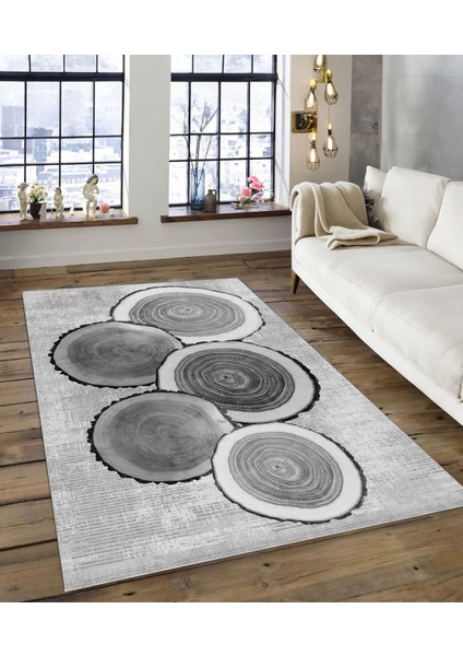 Işıltı Koleksiyonu MODEL165 Süngerli Dijital Baskılı Saçaksız Mutfak Halısı Yolluk