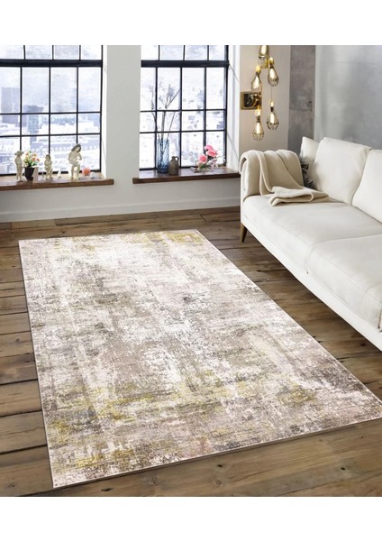 Işıltı Koleksiyonu MODEL184 Süngerli Dijital Baskılı Saçaksız Mutfak Halısı Yolluk