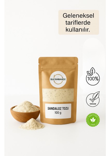 Doğal Sandaloz Sakızı Toz 100 gr | Öğütülmüş - Elma Sirkesi ile Kullanıma Uygun modelleri