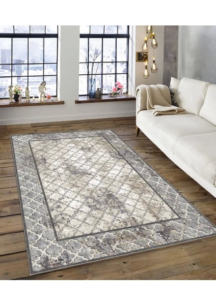 Işıltı Koleksiyonu MODEL169 Süngerli Dijital Baskılı Saçaksız Mutfak Halısı Yolluk