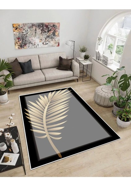 Işıltı Koleksiyonu MODEL75 Süngerli Dijital Baskılı Saçaksız Mutfak Halısı Yolluk