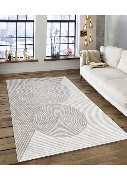 Işıltı Koleksiyonu MODEL137 Süngerli Dijital Baskılı Saçaksız Mutfak Halısı Yolluk