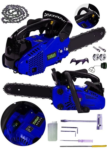 Alman 12HP 52CC Mini Benzinli Testere Ağaç Odun Dal Budama ve Kesme Testeresi Hızar Motoru Orman Mtr fırsatları