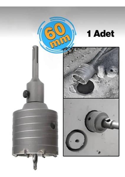 Sds Plus Beton Buat Açma Delme Panç 60 mm