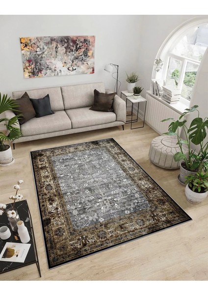 Işıltı Koleksiyonu MODEL14 Süngerli Dijital Baskılı Saçaksız Mutfak Halısı Yolluk