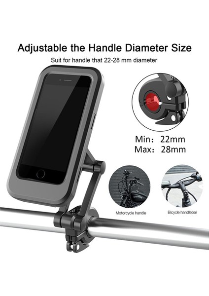 Torima JX-021 Su Geçirmez Bisiklet Motorsiklet Atv Motosiklet Telefon Tutucu Tutacağı fırsatları