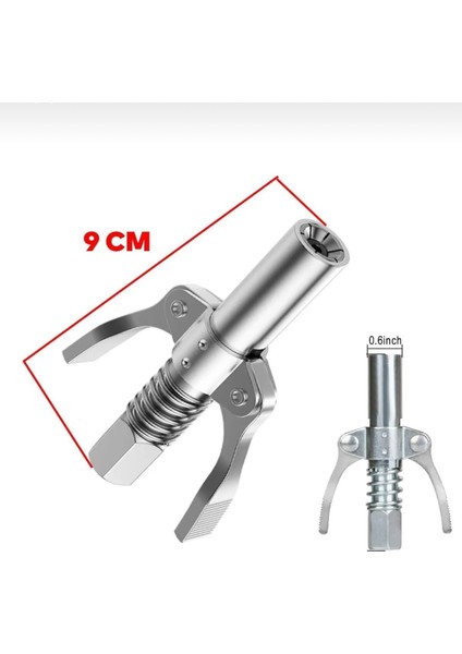 Mandallı Gres Pompa Ucu Memesi El Tipi Manuel Yağlama Kuplörü 9 cm Uç fiyatları