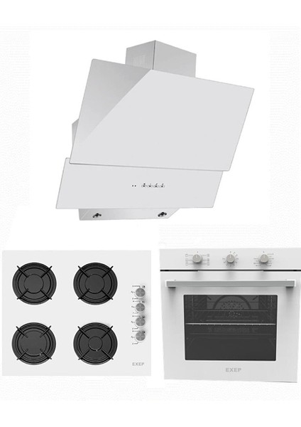 Hero Beyaz 3 Lü Ankastre Set (ED402-EO320-EF240)