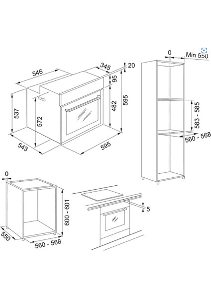 10 Programlı, Black Inox Frame, Pyrolytic Fırın 73 Lt Ankastre Fırın, Fmy 98 P Xs 116.0606.101