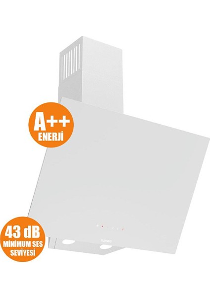 Flowart-Silentart Serisi Beyaz Set (CS206 + QBL63CB +D078-SA ) - Emaye Izgara