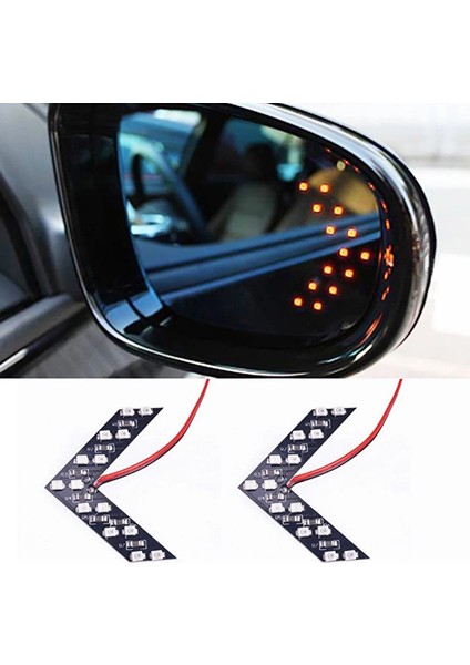 Volkswagen Golf Mk 2 1983-1992 Uyumlu Ayna Gündüz Ledi Amber Renk 14 Led'li Sarı