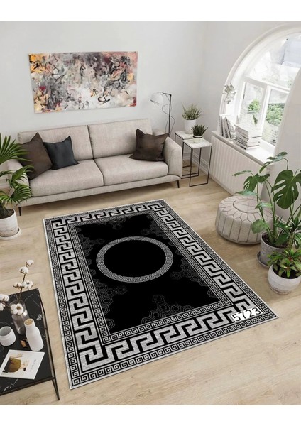 Işıltı Koleksiyonu MODEL28 Süngerli Dijital Baskılı Saçaksız Mutfak Halısı Yolluk