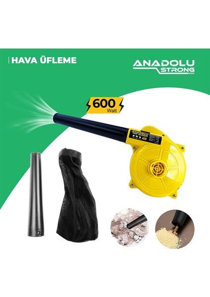 Anadolustrong ANS1043 600 Watt Devir Ayarlı Hava Üfleme Makinesi fiyatları