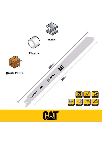 DA07005 228MM 2 Parça Profesyonel Metal/çivili Ahşap Kesme Tilki Kuyruğu Testere Ucu modelleri