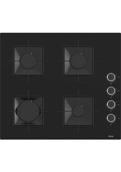 Fryart QXE62CS-SS205-D086 Turbo Ankastre Set - Siyah modelleri