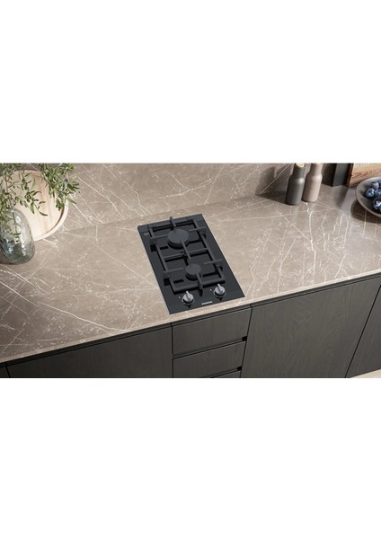 ER3A6BB70 Domino Siyah Cam Ankastre Ocak modelleri