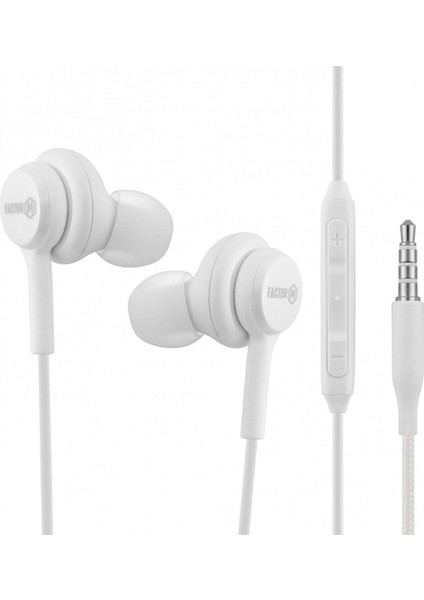 Extra Bass Kulakiçi Mikrofonlu Kablolu Kulaklık Beyaz (Fm­kmkby) Beyaz fırsatları