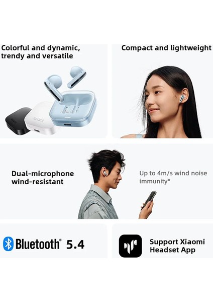 Redmi Buds 6 Active - Siyah Kulakiçi Kulaklık Tws