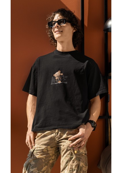 Zuno Erkek Oversize Nıce Baskılı Tshirt