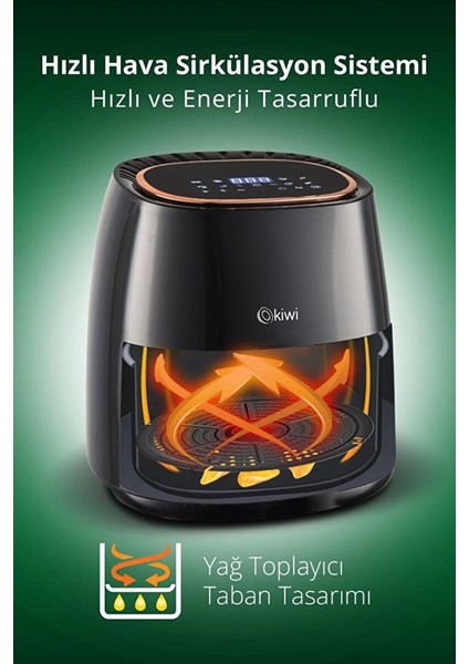 Dijital Yağsız Fritöz Air Fryer 5 Lt KAF-5536 fiyatları
