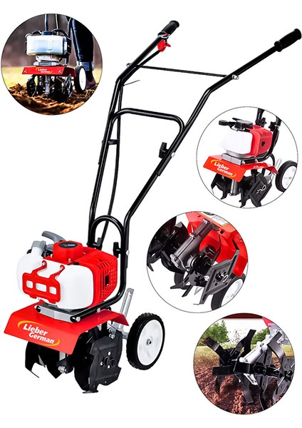 Orng Alman Professional 16HP Çelik Şanzuman Bakır Sargılı Benzinli Mini Dip Kenar Çapalama Makinesi