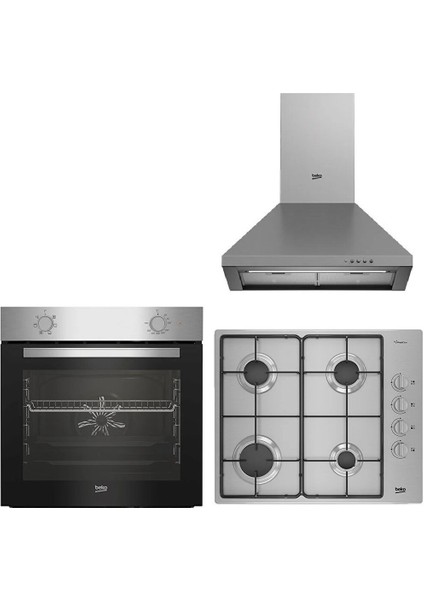 Yeni Eco Inox Ankastre Set (Bfm 310 I - Bomd D 6110 Ei - Adp 61420 I)
