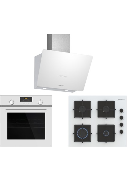 Profi̇lo FRMA234B-OE36K2P10D-DVK6J629 Beyaz Prestij Ankastre Set