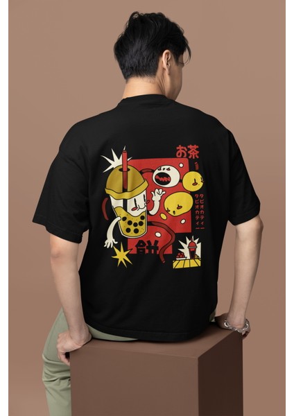 Zuno Erkek Oversize Bubble Baskılı Tshirt