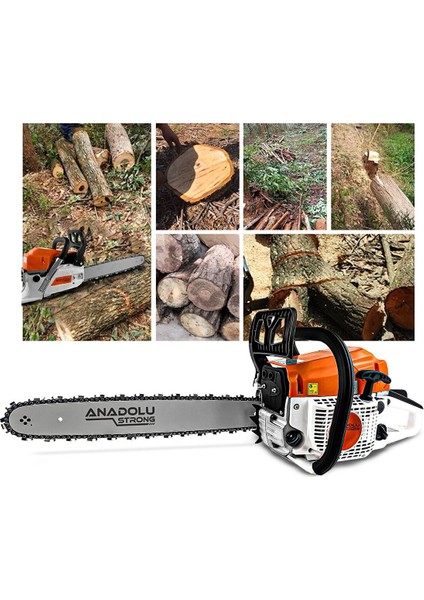 Anadolustrong ANS1041 2.9hp Benzinli Motorlu Testere 45CM Palalı Motorlu Testere Hizar fiyatları