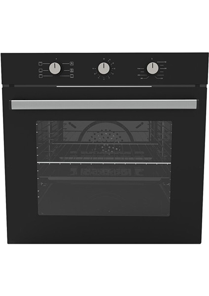 Siyah Ecoplus 3'lü Ankastre Set Turbo Fanlı