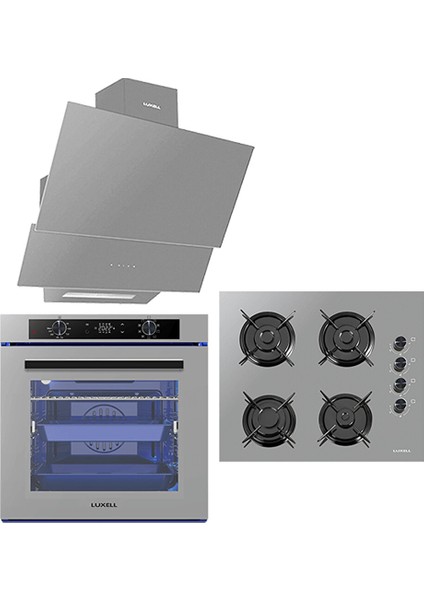Platinum Gri Ankastre Set