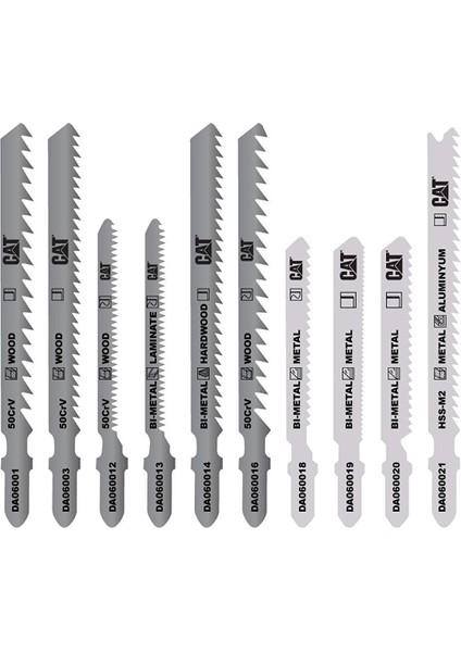 DA06903 10 Parça Profesyonel Metal/ahşap Hassas/kaba Kesim Dekupaj Testere Ucu modelleri