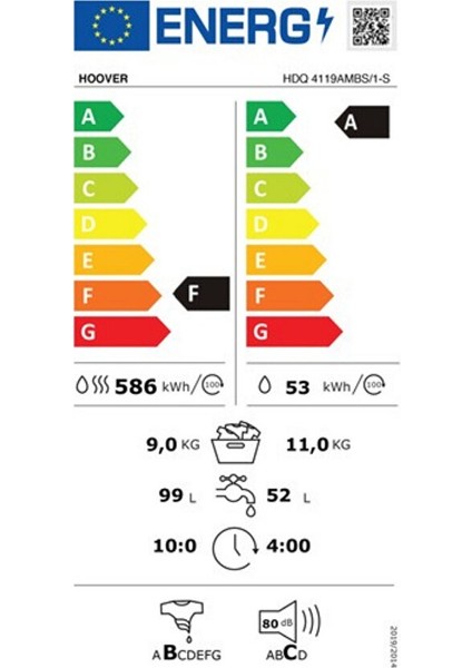 Hdq 4119 Ambs/1-S 11+9 Kurutmali Çamaşir Maki̇nesi̇ fırsatları