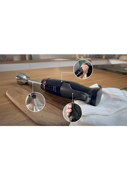 MSM4B624 Serie 4 El Blenderı Ergomaster 1000 W Siyah, Antrasit indirimleri