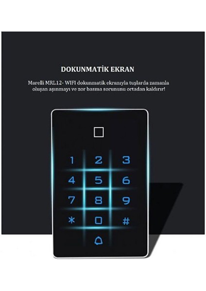 MRL12-WIFI Smart Wifi Bağlantılı Cep Telefonuyla Açılabilen Kart ve Şifreli Geçiş (Giriş) Sistemi (Ünitesi) fiyatları