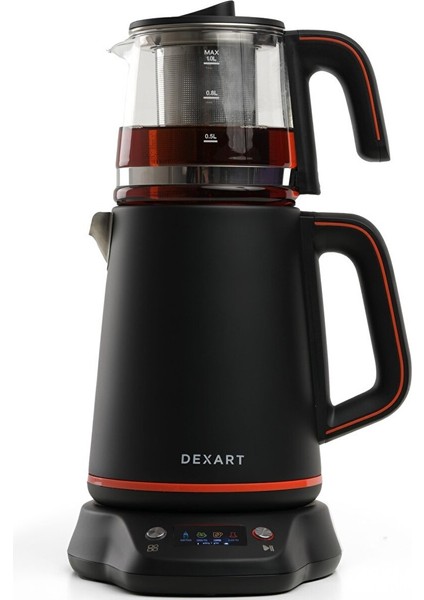 DX-1321-BL Perfecttea Dijital Çay Makinesi – Siyah