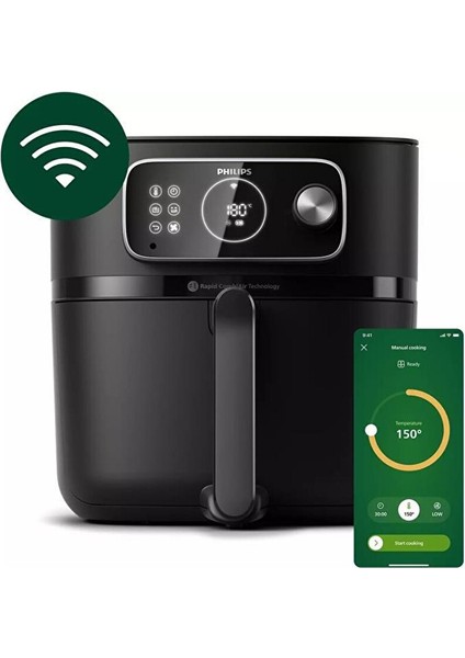 Airfryer HD9875/90 7000 Serisi Combi Xxl Connected 8.3 Lt Yağsız Fritöz indirimleri
