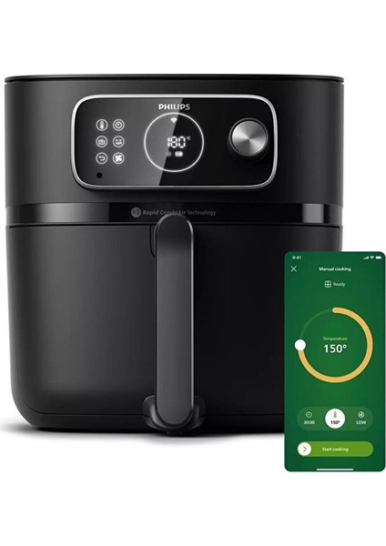 Airfryer HD9875/90 7000 Serisi Combi Xxl Connected 8.3 Lt Yağsız Fritöz